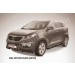 Slitkoff KSP010-001B кенгурятник d57 низкий "мини" черный KIA Sportage (2010)