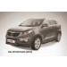 Slitkoff KSP010-002B защита переднего бампера d76+ d57 черная KIA Sportage (2010)