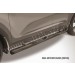 Slitkoff KSP010-008B защита порогов d76 с проступями черная KIA Sportage (2010)