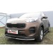 Slitkoff KSP16-003 защита переднего бампера d42 с надписью KIA Sportage (2016)
