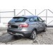 Slitkoff LadVSWCR06B защита заднего бампера d42 короткая черная Lada Vesta SW Cross