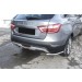Slitkoff LadVSWCR08 защита заднего бампера уголки d42 Lada Vesta SW Cross