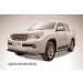 Slitkoff LGX007B защита переднего бампера d76+ d57 двойная черная Lexus GX460 (2010)