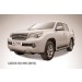 Slitkoff LGX009B защита переднего бампера d76+ d57 двойная короткая черная Lexus GX460 (2010)