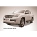 Slitkoff LGX012B защита переднего бампера d57+ d57 двойная черная Lexus GX460 (2010)