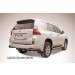 Slitkoff LGX016B защита заднего бампера уголки d76+ d42 двойные черные Lexus GX460 (2010)