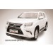 Slitkoff LGX13-005B защита переднего бампера d57+ d57 двойная черная Lexus GX460 (2013)