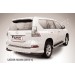 Slitkoff LGX13-011B защита заднего бампера уголки d76+ d42 двойные черные Lexus GX460 (2013)