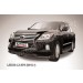 Slitkoff LLX570-12-004B защита переднего бампера d76+ d76 двойная черная Lexus LX-570