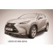 Slitkoff LNX005B защита переднего бампера d57 радиусная черная Lexus NX 300h