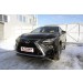Slitkoff LRX15-003B защита переднего бампера d57 короткая черная Lexus RX350 (2015)