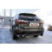 Slitkoff LRX15-008B защита заднего бампера d57 "скоба" черная Lexus RX350 (2015)