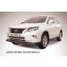 Slitkoff LRX35-12.002B защита переднего бампера d76 черная Lexus RX350/RX270 (2012)