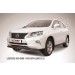 Slitkoff LRX35-12.003B защита переднего бампера d57+ d57 двойная черная Lexus RX350/RX270 (2012)