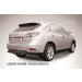 Slitkoff LRX35-12.009B защита заднего бампера d57+ d57 двойная черная Lexus RX350/RX270 (2012)