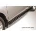Slitkoff LRX35012B защита порогов d57 труба с гибами черная Lexus RX350 (2009)