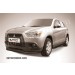 Slitkoff MAS003B защита переднего бампера d57+ d42 двойная черная Mitsubishi ASX