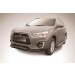 Slitkoff MAS14-002B защита переднего бампера d76+ d57 двойная черная Mitsubishi ASX (2014)