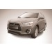 Slitkoff MAS14-004B защита переднего бампера d57+ d42 двойная черная Mitsubishi ASX (2014)
