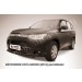 Slitkoff MOUT14-004B защита переднего бампера d57 короткая черная Mitsubishi Outlander (2014)