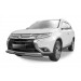 Slitkoff MOUT15-003B защита переднего бампера d57 черная Mitsubishi Outlander (2015) рестайлинг
