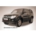 Slitkoff MPJ009B защита переднего бампера d76+ d57 двойная черная Mitsubishi Pajero IV