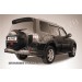 Slitkoff MPJ015B защита заднего бампера d76+ d42 двойная черная Mitsubishi Pajero IV