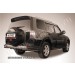Slitkoff MPJ018B защита заднего бампера уголки d76+ d42 двойные черные Mitsubishi Pajero IV