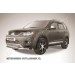 Slitkoff MXL004 защита переднего бампера d76+ d57 двойная Mitsubishi Outlander XL (до 2010)