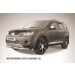 Slitkoff MXL005 защита переднего бампера d76 Mitsubishi Outlander XL (до 2010)