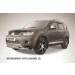 Slitkoff MXL006 защита переднего бампера d57+ d42 двойная Mitsubishi Outlander XL (до 2010)