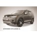 Slitkoff MXL007 защита переднего бампера d57 Mitsubishi Outlander XL (до 2010)
