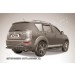 Slitkoff MXL012B защита заднего бампера уголки d57 черные Mitsubishi Outlander XL (до 2010)