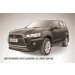 Slitkoff MXL10-003B защита переднего бампера d76+ d57 двойная черная Mitsubishi Outlander XL (рестайлинг 2010)