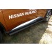 Slitkoff NIM16005B защита порогов d76 труба черная Nissan Murano (2016)