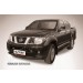 Slitkoff NIN006B защита переднего бампера d76+ d57 двойная черная Nissan Navara