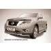 Slitkoff NIP14-001 защита переднего бампера d57+ d57 двойная с защитой картера Nissan Pathfinder (2014)