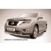 Slitkoff NIP14-005 защита переднего бампера d57+ d57 двойная Nissan Pathfinder (2014)
