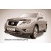 Slitkoff NIP14-005B защита переднего бампера d57+ d57 двойная черная Nissan Pathfinder (2014)