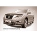 Slitkoff NIP14-007 защита переднего бампера d57 радиусная Nissan Pathfinder (2014)
