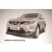 Slitkoff NIQ14-001B защита переднего бампера d76 черная Nissan Qashqai (2014)