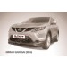 Slitkoff NIQ14-002B защита переднего бампера d57 черная Nissan Qashqai (2014)