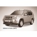 Slitkoff NXT005B защита переднего бампера d76+ d57 двойная черная Nissan X-Trail (2007)