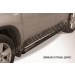 Slitkoff NXT014B пороги d76 с проступями со скосами черные Nissan X-Trail (2007)