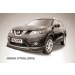 Slitkoff NXT15-002B защита переднего бампера d57+ d42 двойная черная Nissan X-Trail (2015)