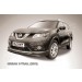 Slitkoff NXT15-004B защита переднего бампера d57+ d42 двойная короткая черная Nissan X-Trail (2015)