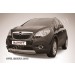 Slitkoff OPMOK13-005B защита переднего бампера d57 короткая черная Opel Mokka (2013)