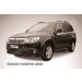Slitkoff SF009B защита переднего бампера d76+ d57 двойная черная Subaru Forester