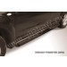 Slitkoff SF014B защита порогов d76 с проступями черная Subaru Forester
