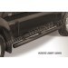 Slitkoff SJ005B защита порогов d76 с проступями черная Suzuki Jimny